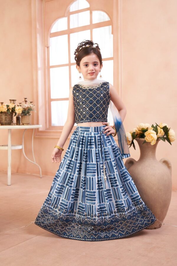 Elegant Blue Lehenga